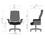Крісло керівника Лев тканина
