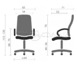Крісло керівника Марс екошкіра