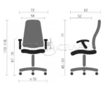 Крісло керівника Плеяда екошкіра