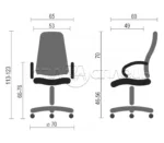 Крісло керівника Пульсар екошкіра